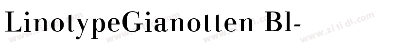 LinotypeGianotten Bl字体转换